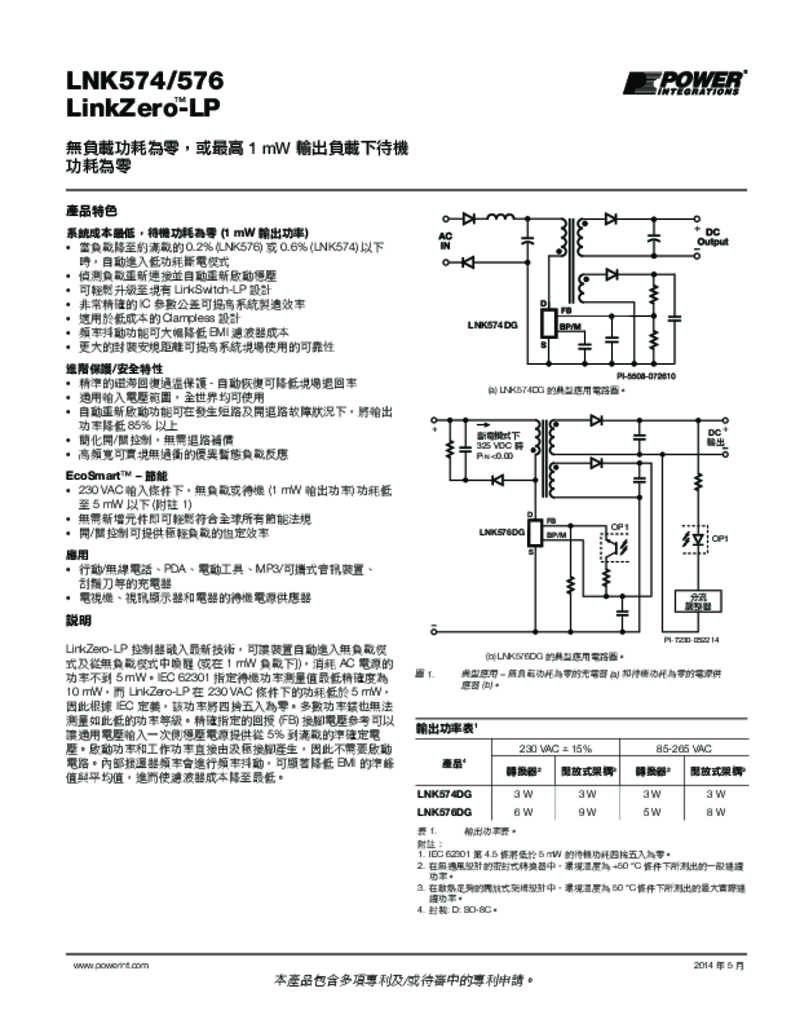 LinkZero-LP 產品規格型錄