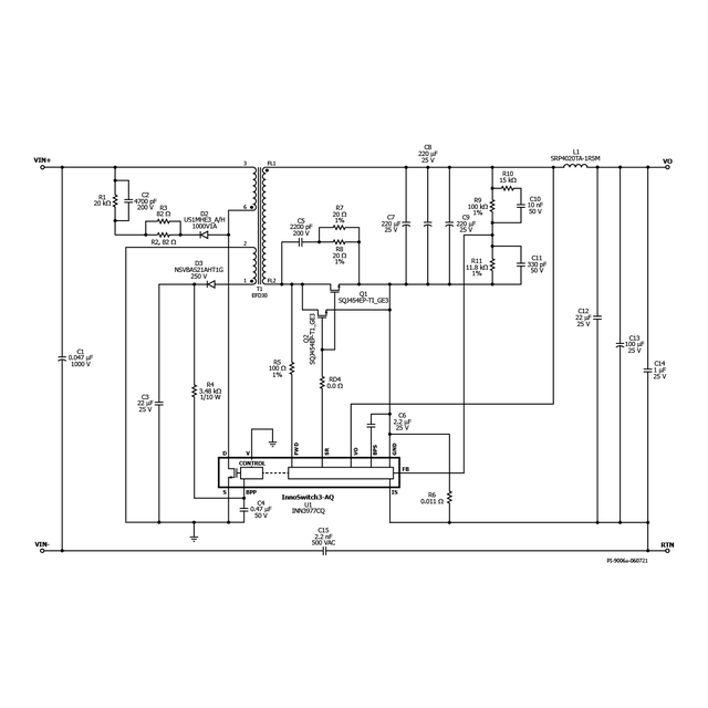 Schematic with SR FET