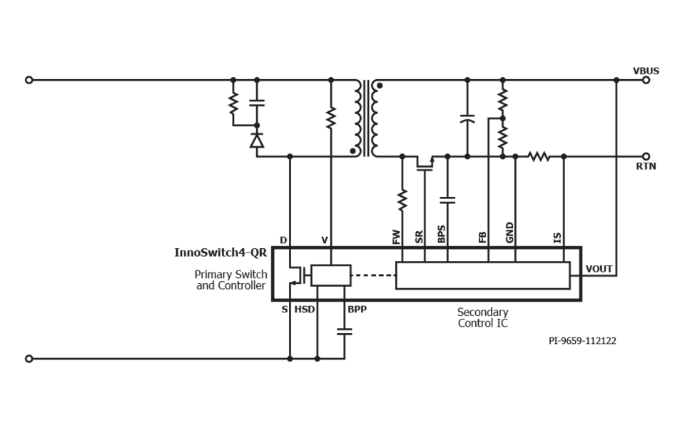 InnoSwitch4-QR Schematic Typical Application