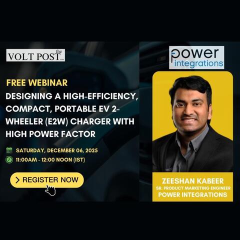 PI Webinar: Portable EV 2-wheeler (E2W) Charger with High Power Factor